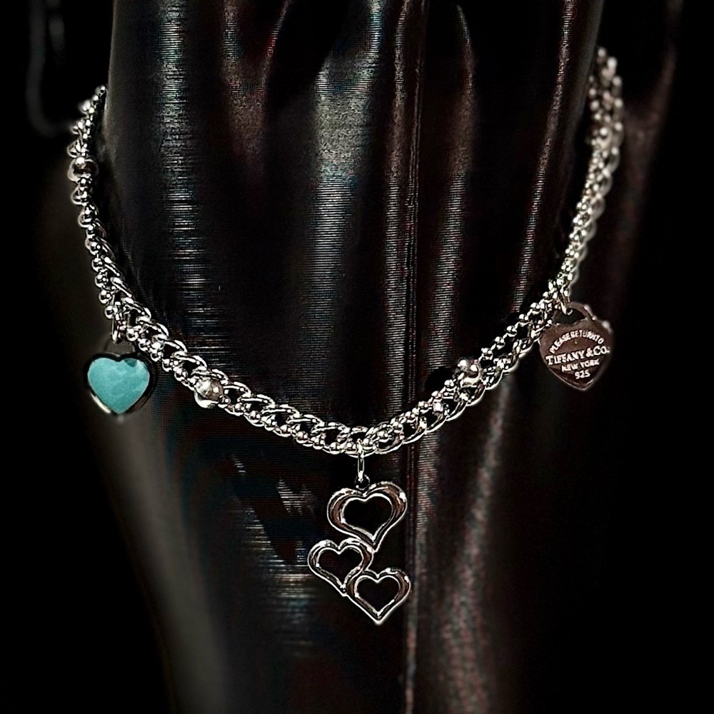 Silver Heart Charm Bracelet